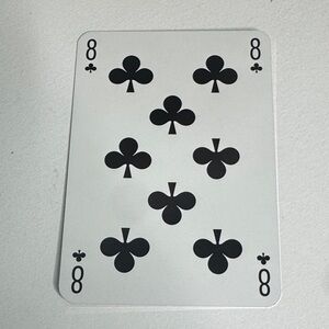 Louis Vuitton Playing Card - 8 Black Clubs